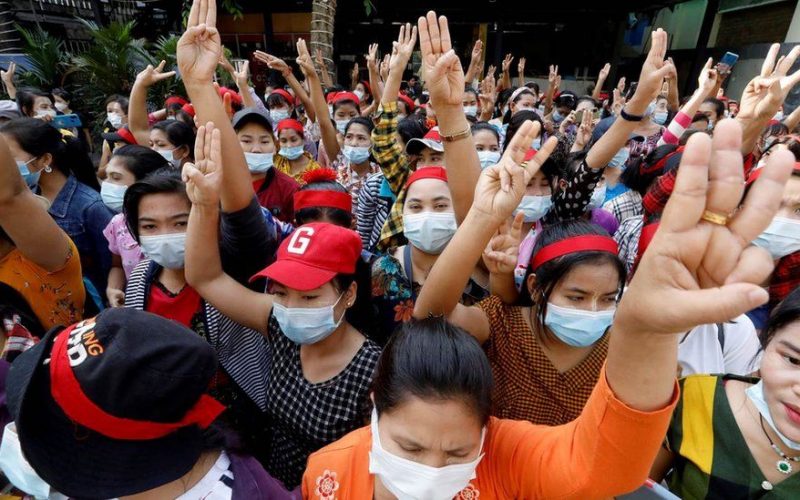 Protests Myanmar netblocksfingasengadget