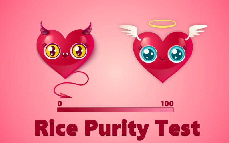 What is the Rice purity test and how do you play?