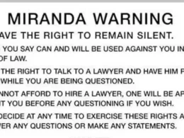 Miranda Warnings